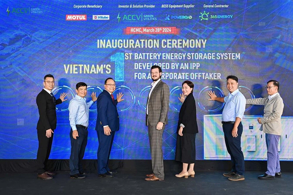 POWEROAD Engages in Inauguration Of Vietnams First BESS At MOTUL VILUBEs Rooftop Solar PV Pioneering Sustainable Energy Solutions
