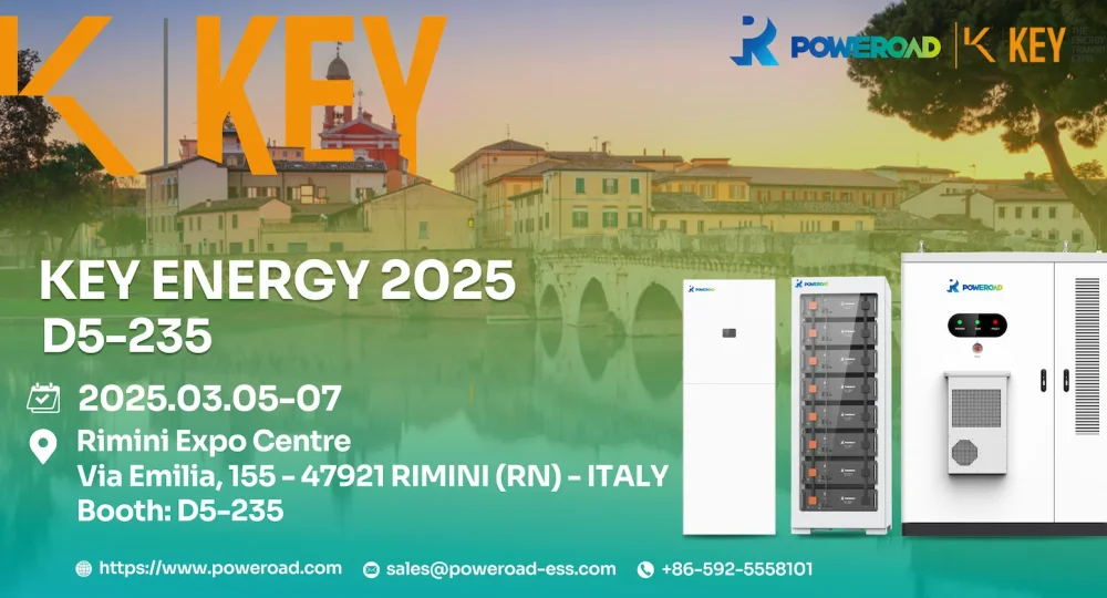 POWEROAD to Exhibit at KEY The Energy Transition Expo 2025 in Italy Showcasing Advanced ESS Solutions