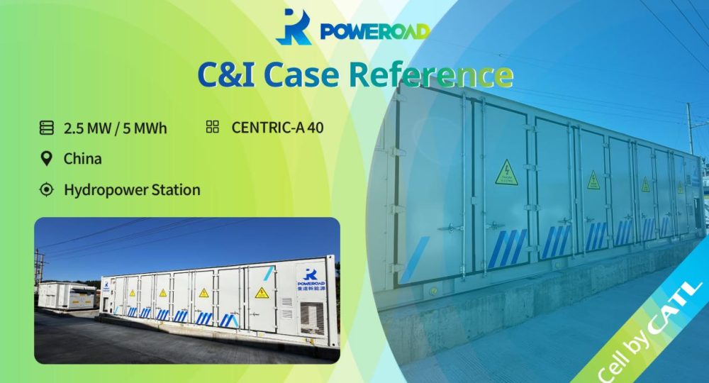 POWEROADs 5 MWh Energy Storage Solution for Insufficient Hydro power Production